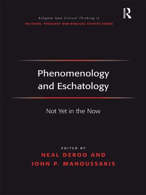 cover image of Phenomenology and Eschatology